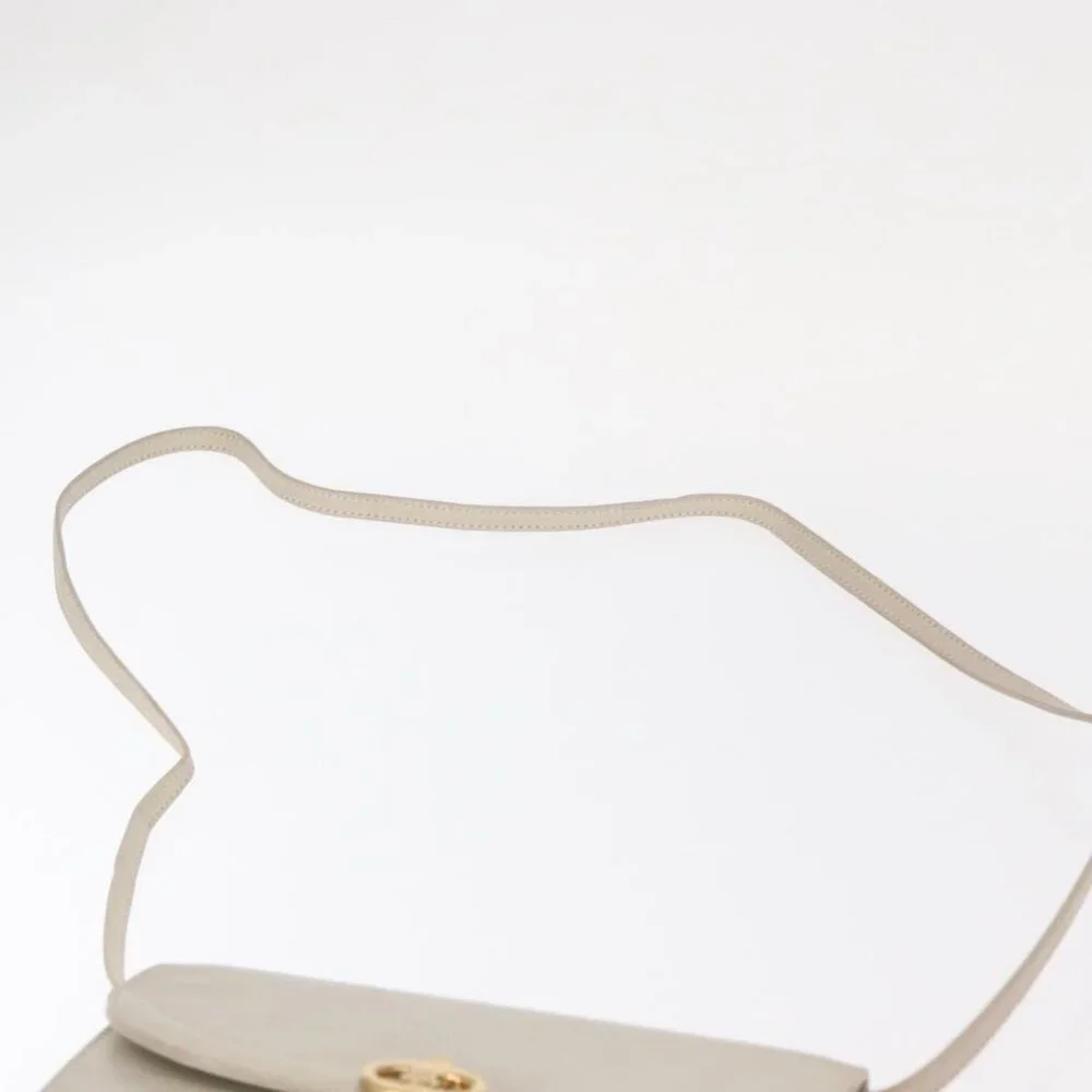 Authentic CELINE Shoulder Bag Leather Ivory Gold - Picture 6 of 16